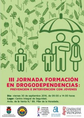 [ES][ME] Cartel III Jornada Formación en Drogodependencias